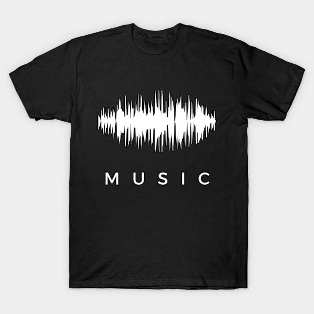 Music Simple Soundwaves T-Shirt by yapp